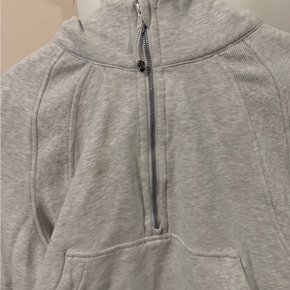 Lululemon Athletica Light Gray Zip-Up Hoodie